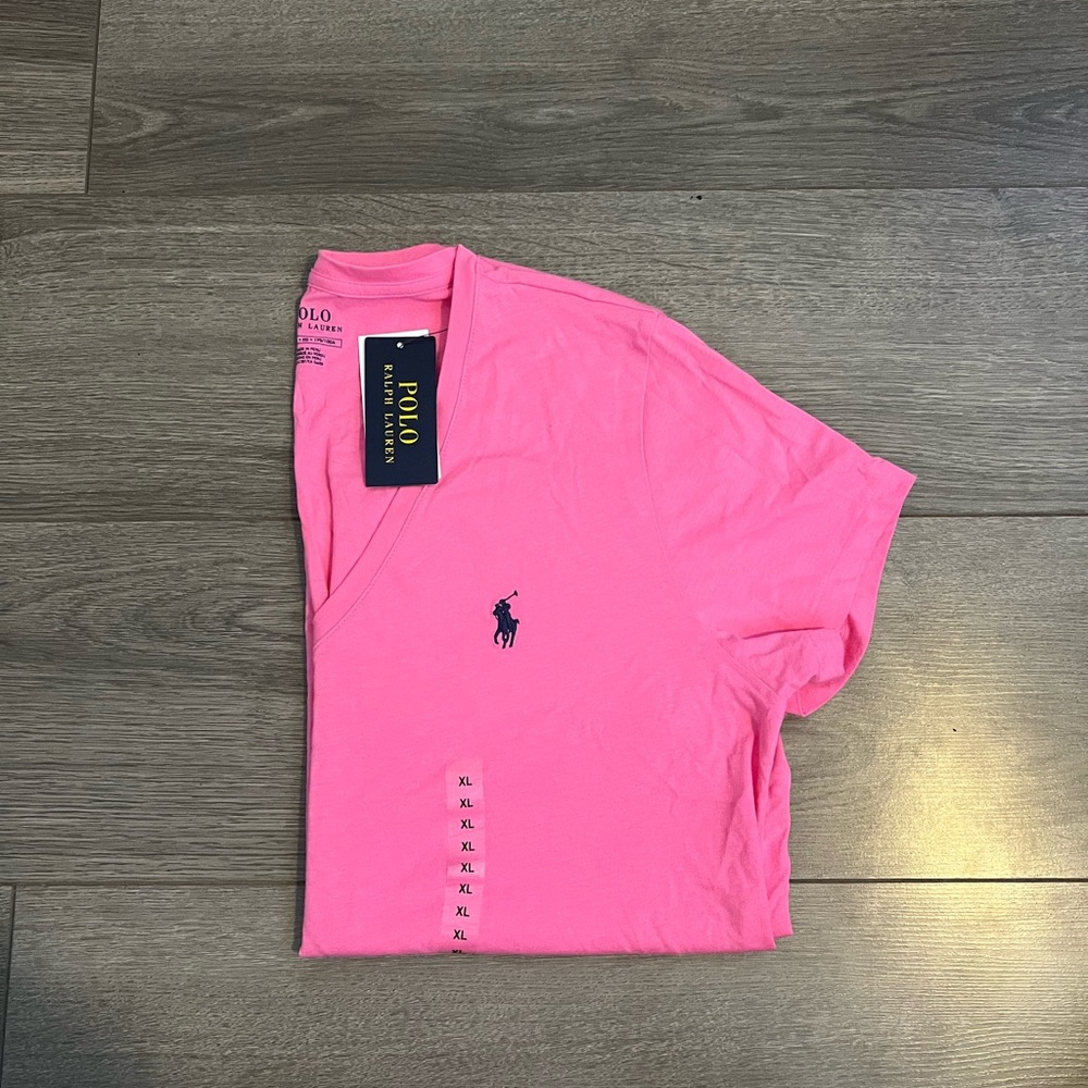 Polo Ralph Lauren Pink T-Shirt (V Neck)